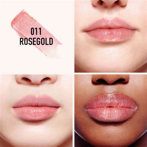 dior addict lip glow 011 holo rose gold|dior original lip balm.